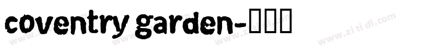 coventry garden字体转换